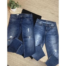 Gap 1969 Real Stright, Levi Strauss High Rise Slim Crop Women Jean Lot Size | 6