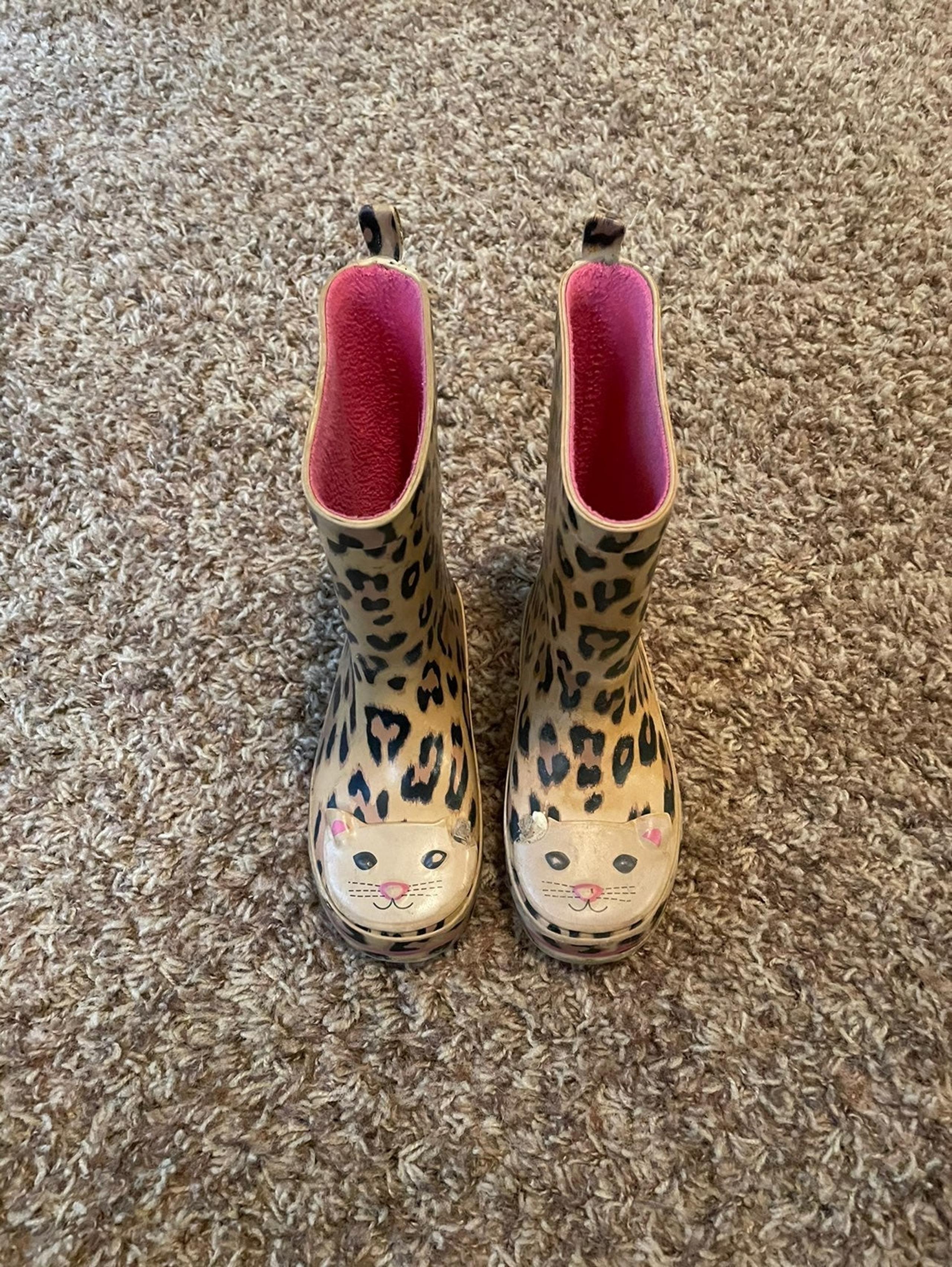 Gap bryant park Leopard rain boots 9 10