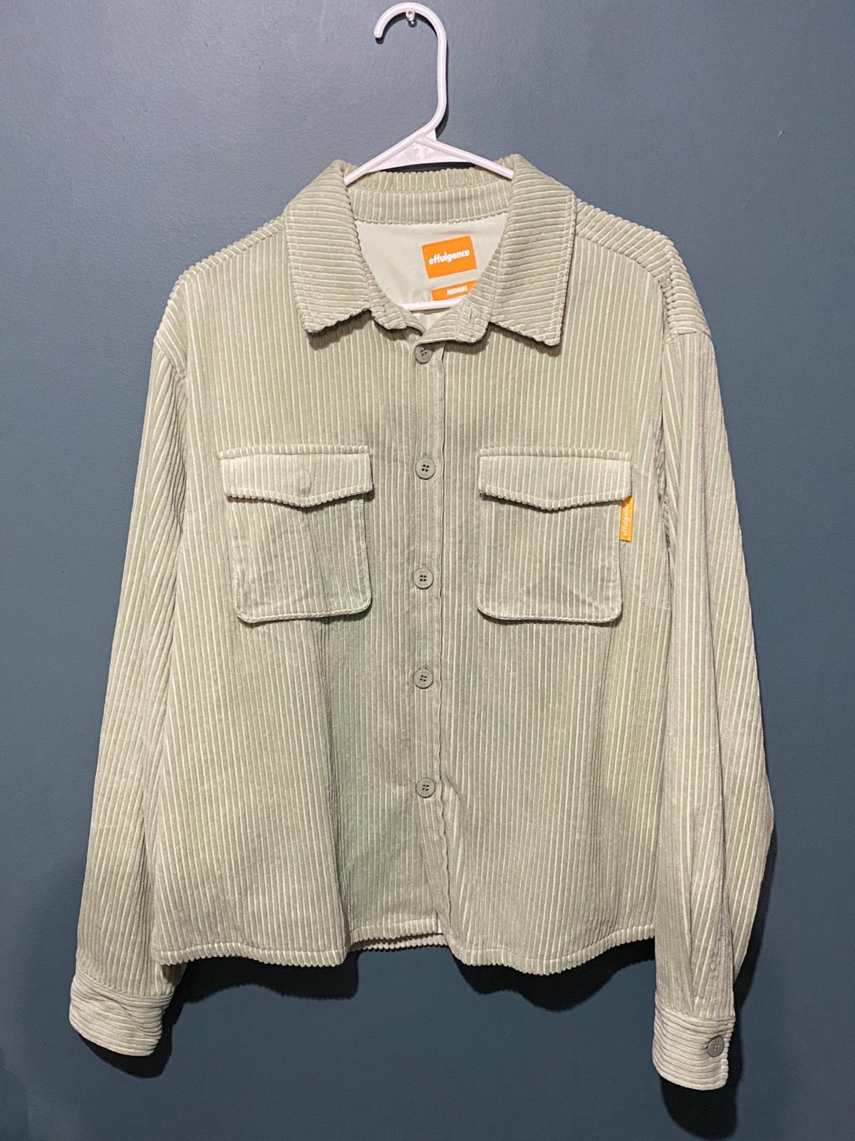 Effulgence corduroy matcha shirt