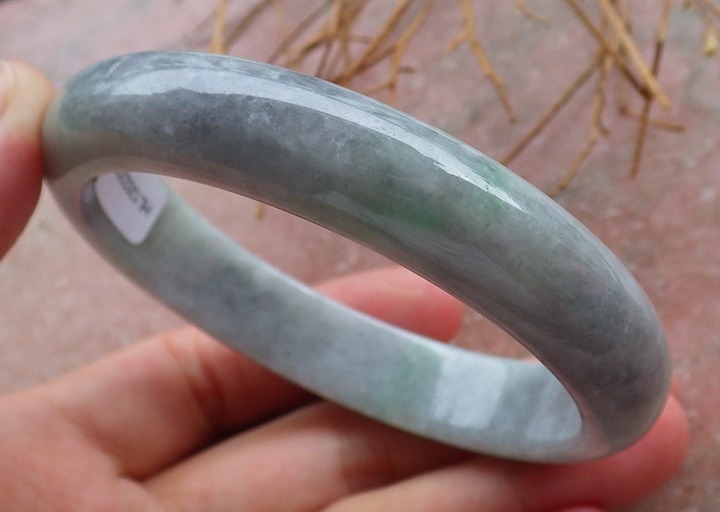 Certified Natural Myanmar Burma Grade A JADE Jadeite Circle Bangle Bracelet 58mm