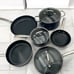 BLUE DIAMOND 9 PIECE CERAMIC NON STICK SAUCEPAN SKILLETS STOCKPOT