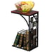 C Shaped End Table with Storage Shelf Iron Side Table Coffee Table