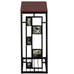 C Shaped End Table with Storage Shelf Iron Side Table Coffee Table