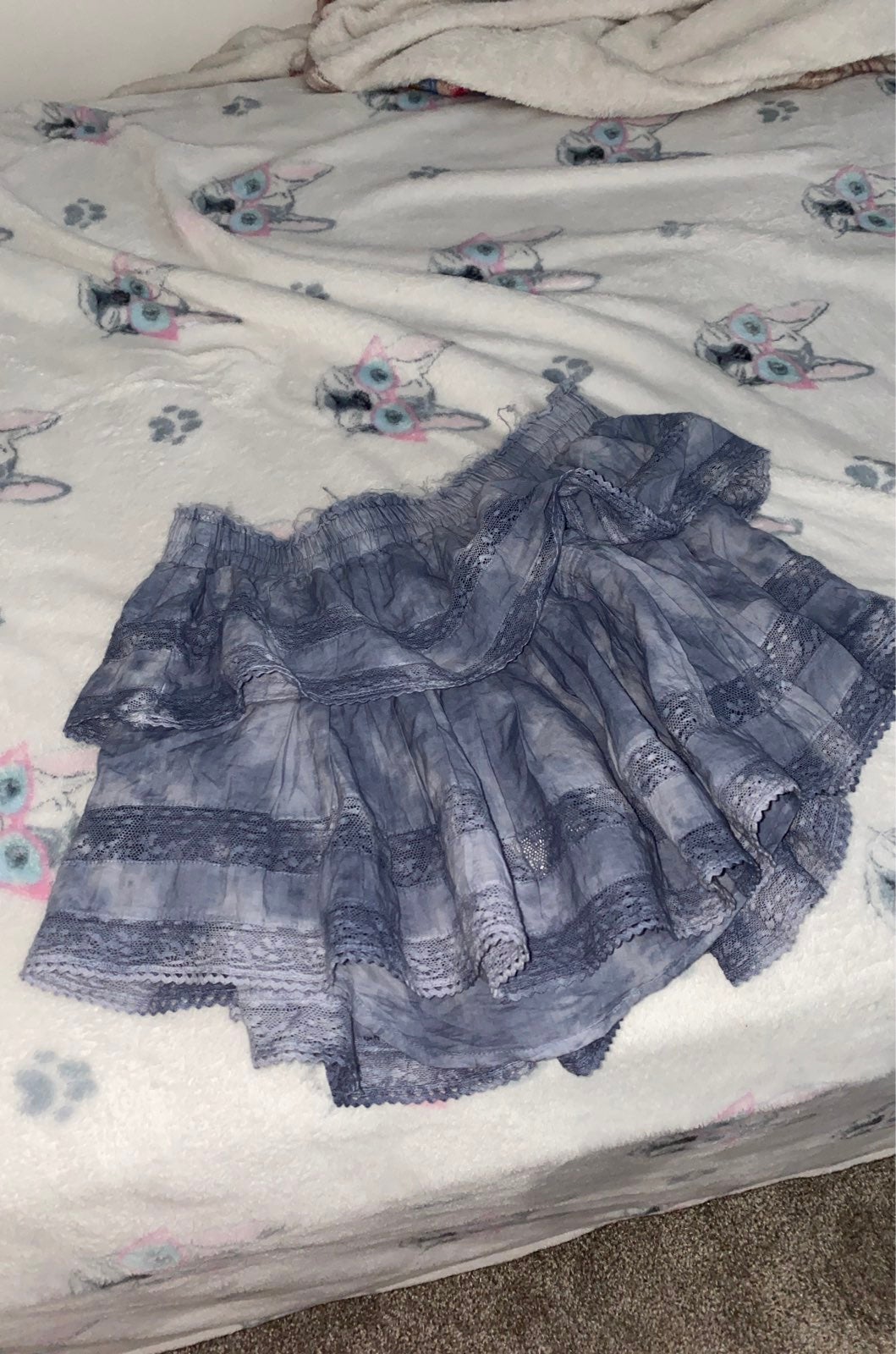 lsf ruffle mini skirt