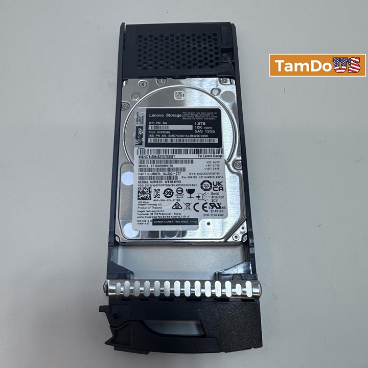 Lenovo 01PG586 ThinkSystem (1.8TB, 2.5in, SAS 10K HDD) with Tray