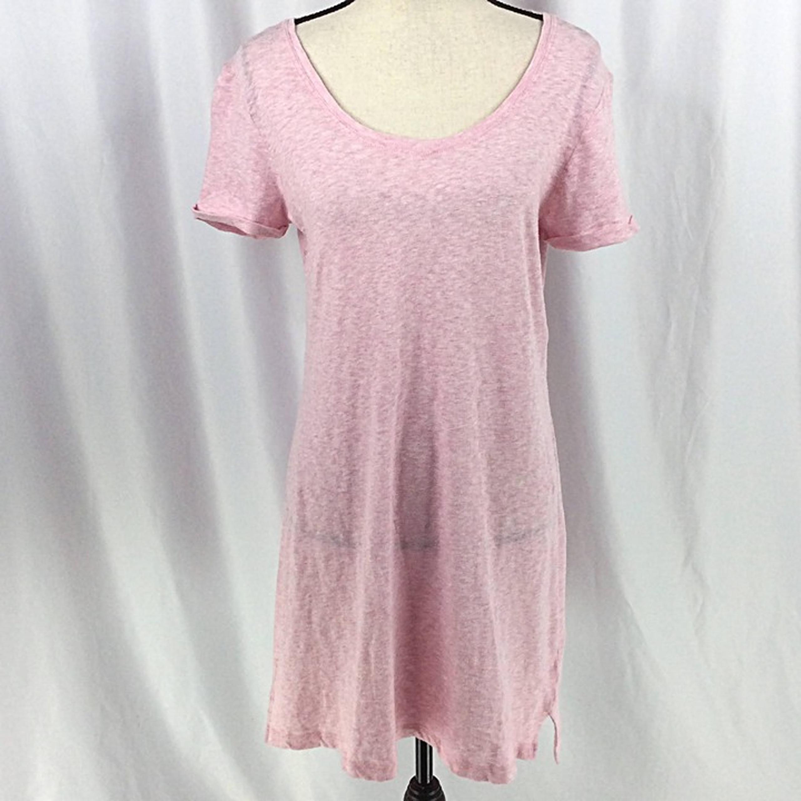 NWT Faherty Britta T-Shirt Dress Womens Medium Pink Short Sleeve Beach Boho $138