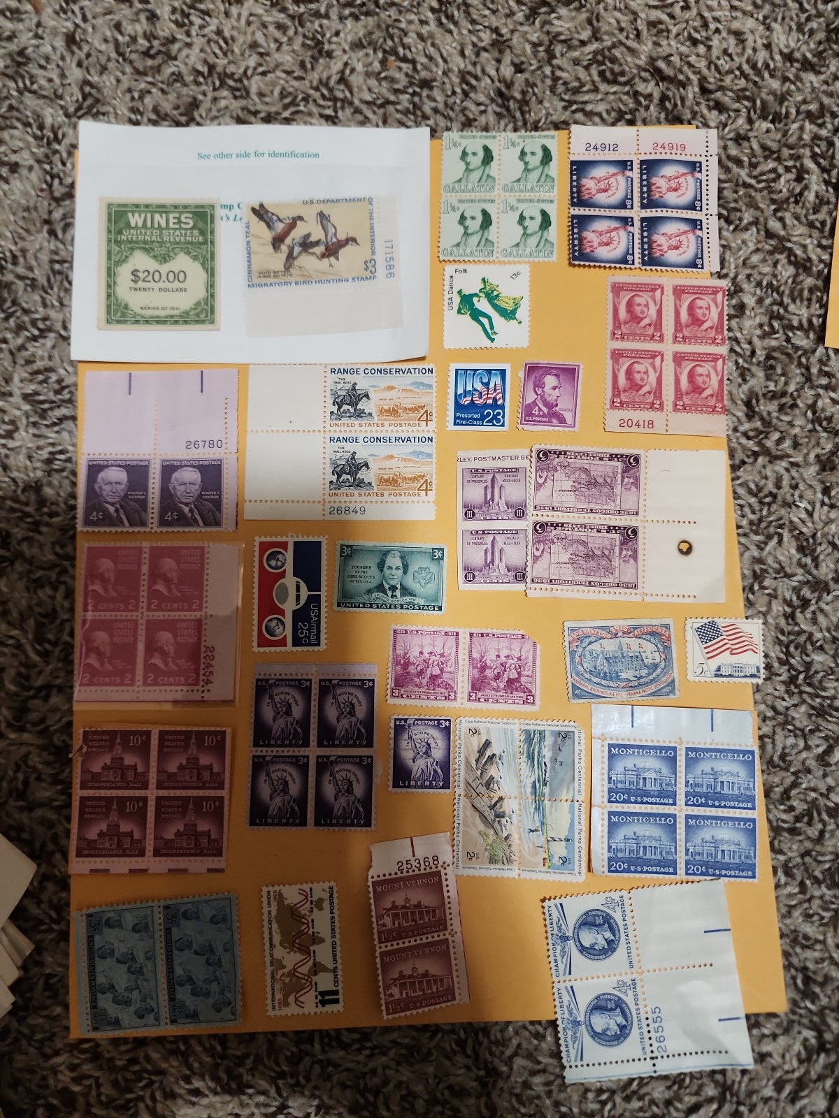 1 Sheet Mint Usa Postage Stamps Lot BM 12