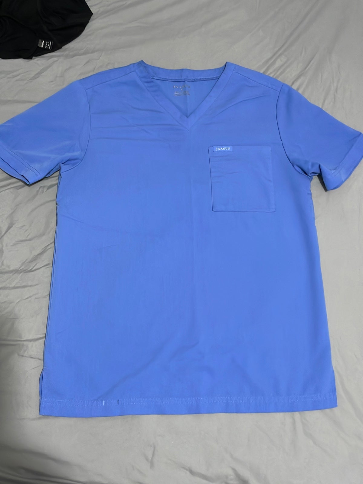 Jaanuu scrub set light blue top bottom joggers