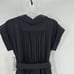Calvin Klein rolled cap sleeve elastic tie waist cropped wide leg party outfit