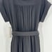 Calvin Klein rolled cap sleeve elastic tie waist cropped wide leg party outfit