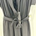 Calvin Klein rolled cap sleeve elastic tie waist cropped wide leg party outfit