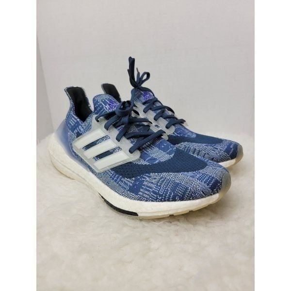 Adidas Ultraboost 21 Primeblue Men's Size 9.5 Fz3084 Blue White Sneaker