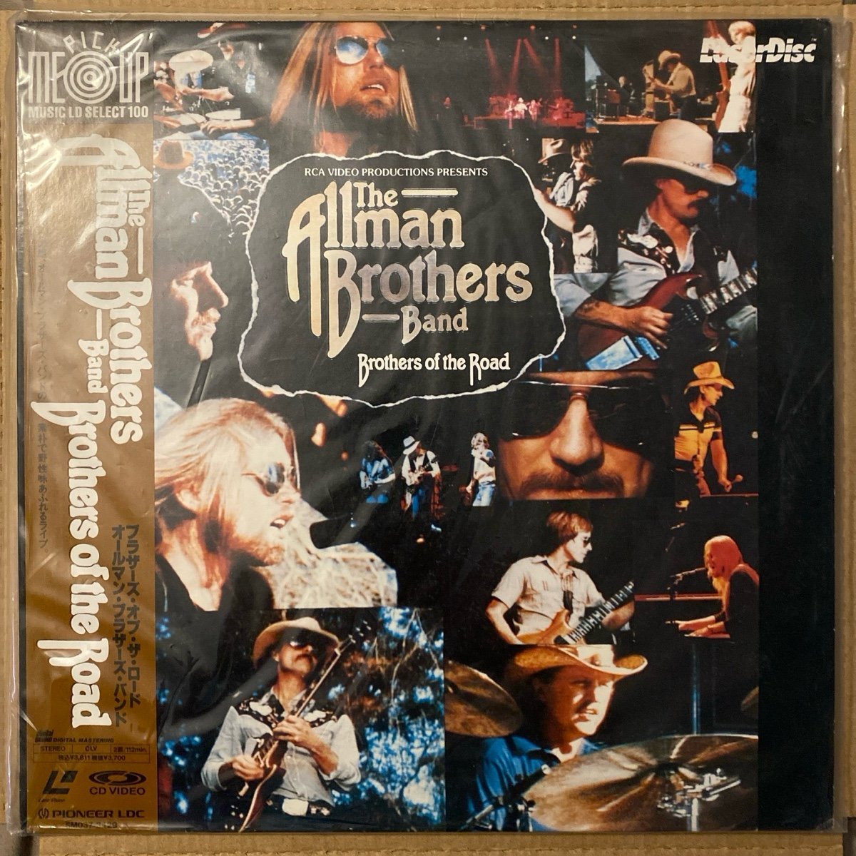 LaserDisc Allman Brothers Band On The Road Japan Lyrics Classic Rock Laser Disc