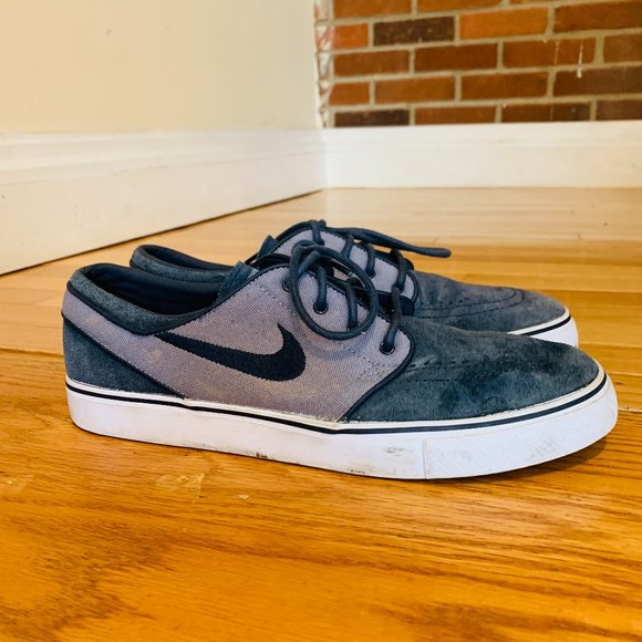 RARE Nike Zoom Stefan Janoski SB Blue Dusk Obsidian Suede Size 9 333824-403