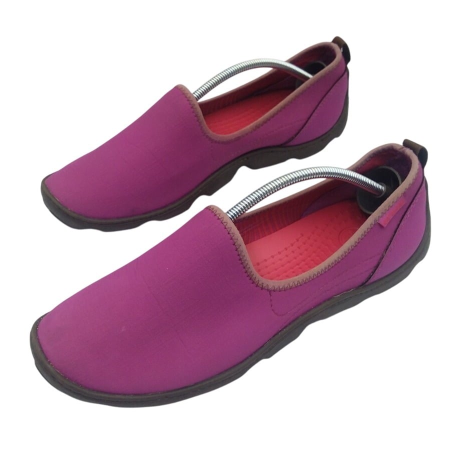 Crocs Duet Sports Skimmer Women's Sz 11 Slip On Loafers Neoprene Comfort Shoes