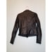 Bar III Women S Black Faux Leather Moto Jacket Studded Full Zip Pockets Cropped