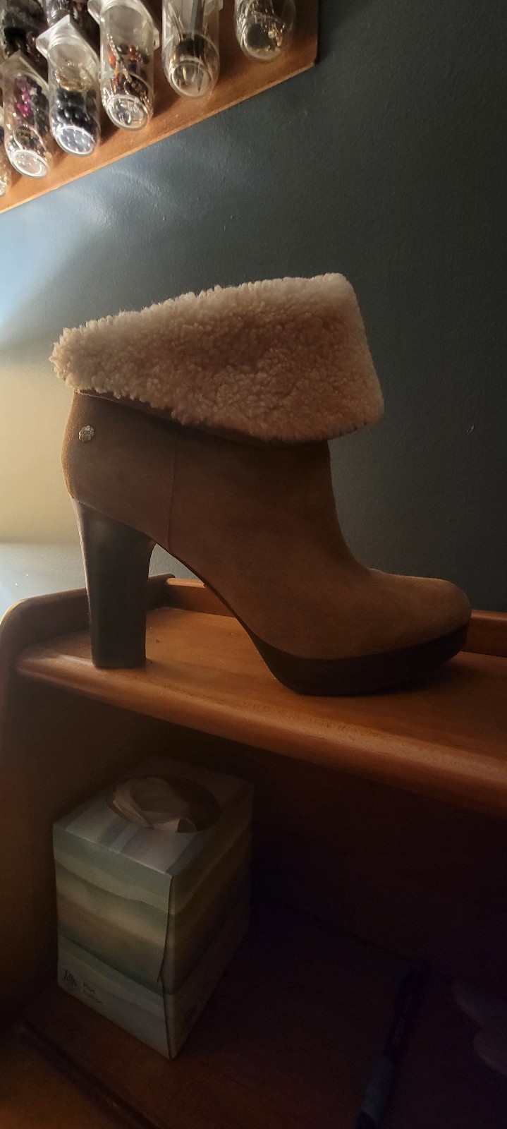 UGG Dandylion Cuff Sherpa Booties