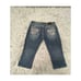 Miss Me Capri Jeans Sz 31 Bling Fleur De Lis Embroidered Crystal Studded