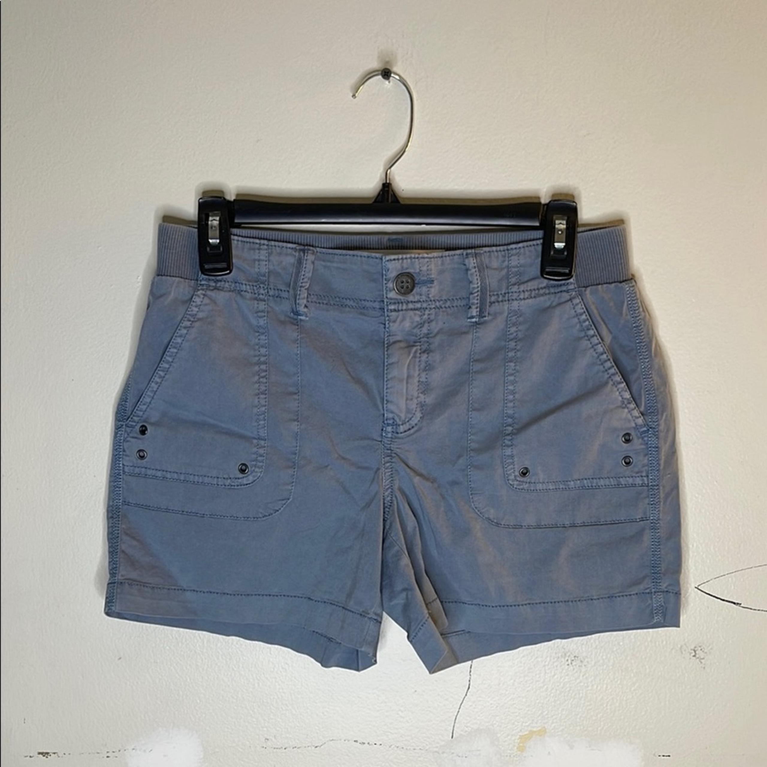 SONOMA Cotton Blend Women's Blue Gray Casual Shorts Size 6