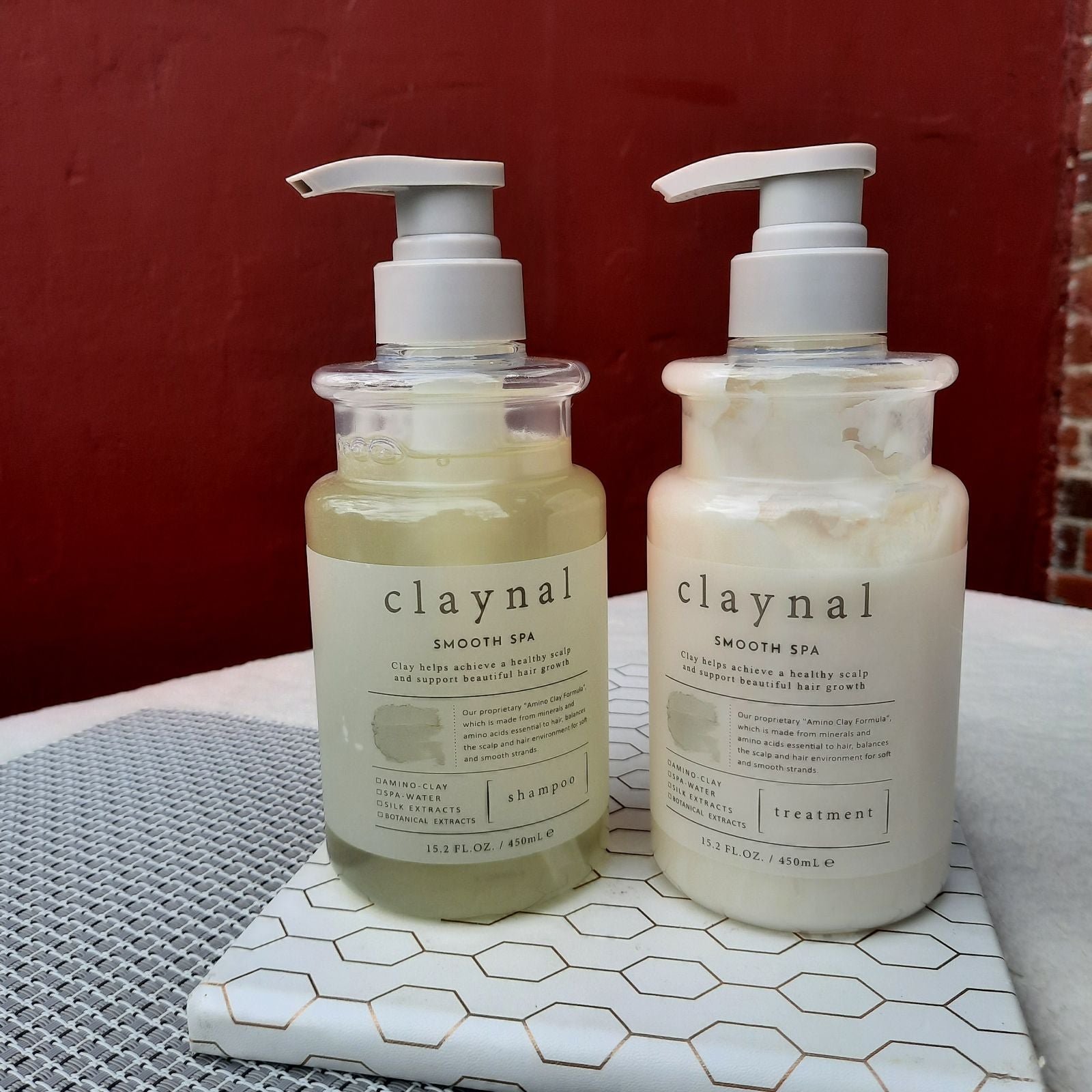 Claynal Smooth Spa Shampoo and Treatment Conditioner Set Sulfate Free NEW Rare