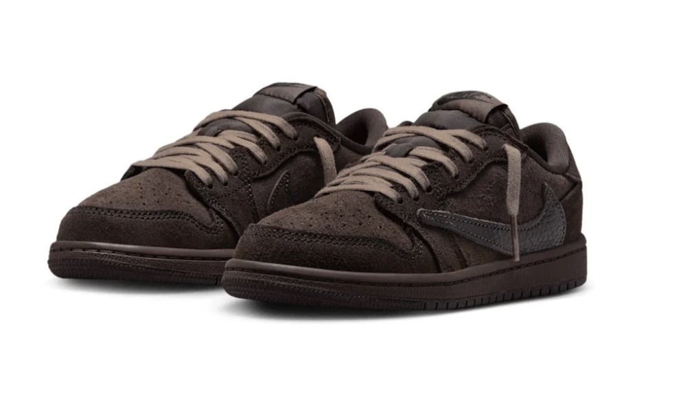 Travis Scott Jordan 1 Velvet Brown Toddler Size 7C Shoes