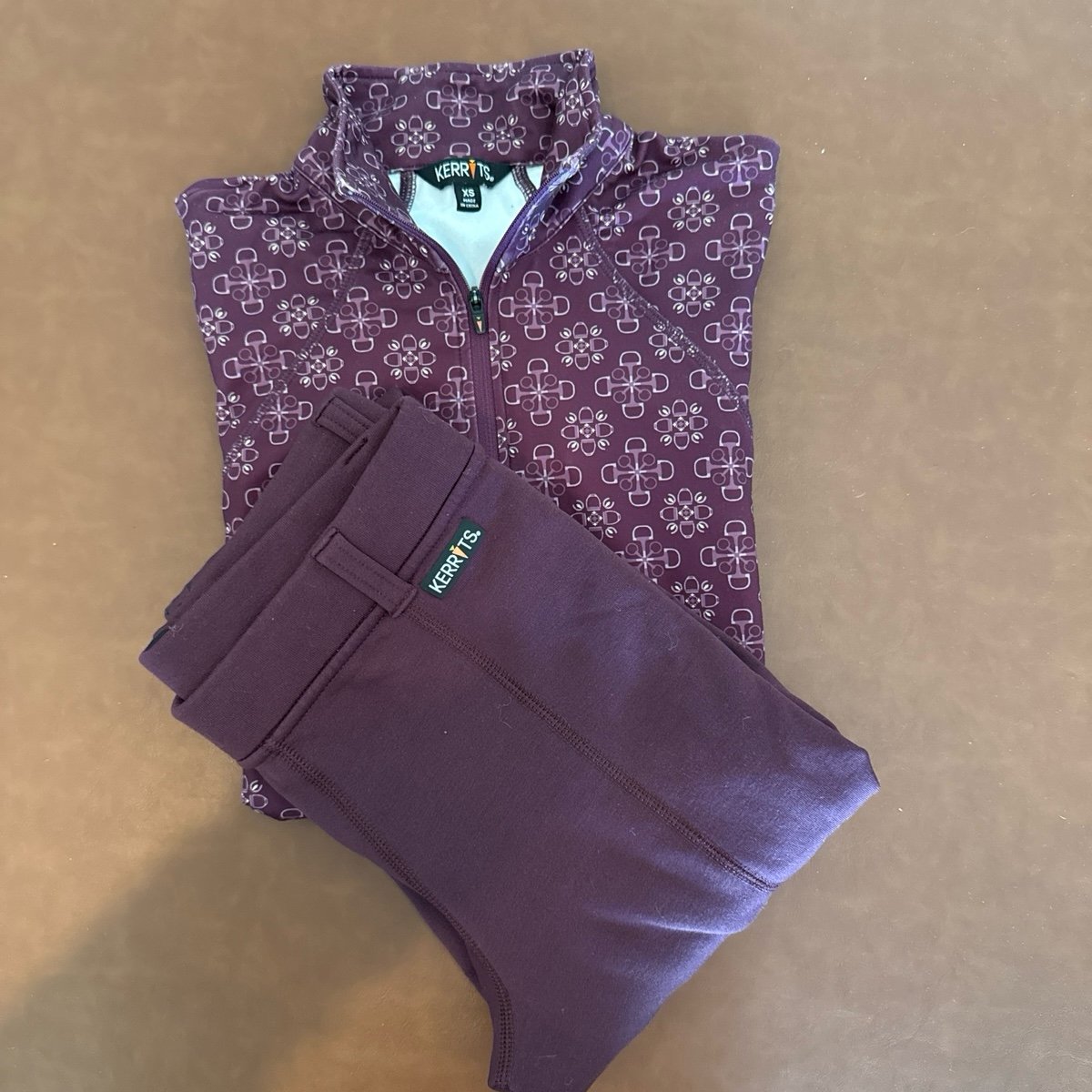 Kerrits XS winter fleece lined riding outfit