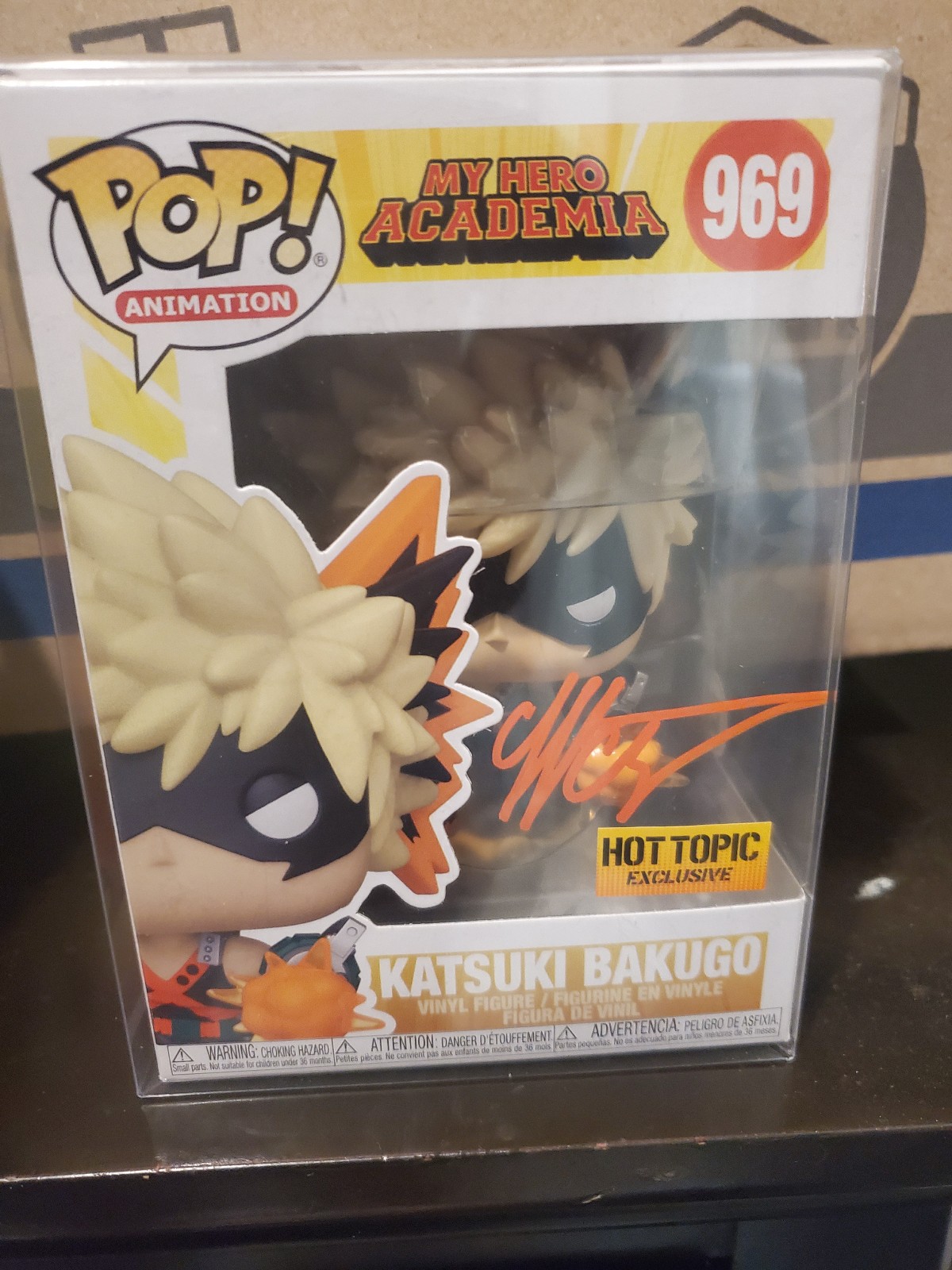 Autographed Katsuki Bakugo Funko Pop