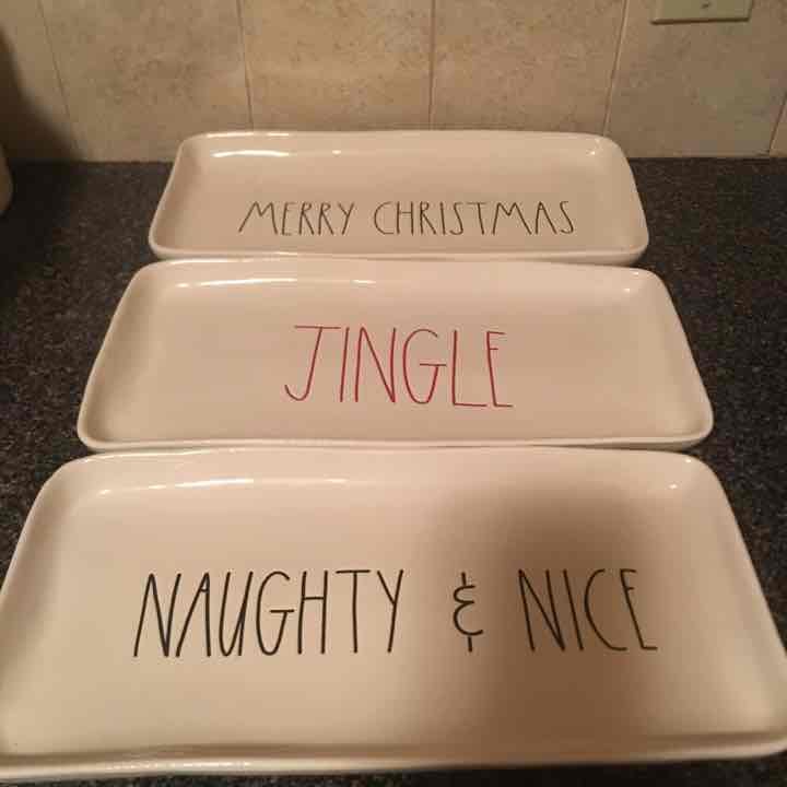 Rae Dunn Christmas Platter Bundle
