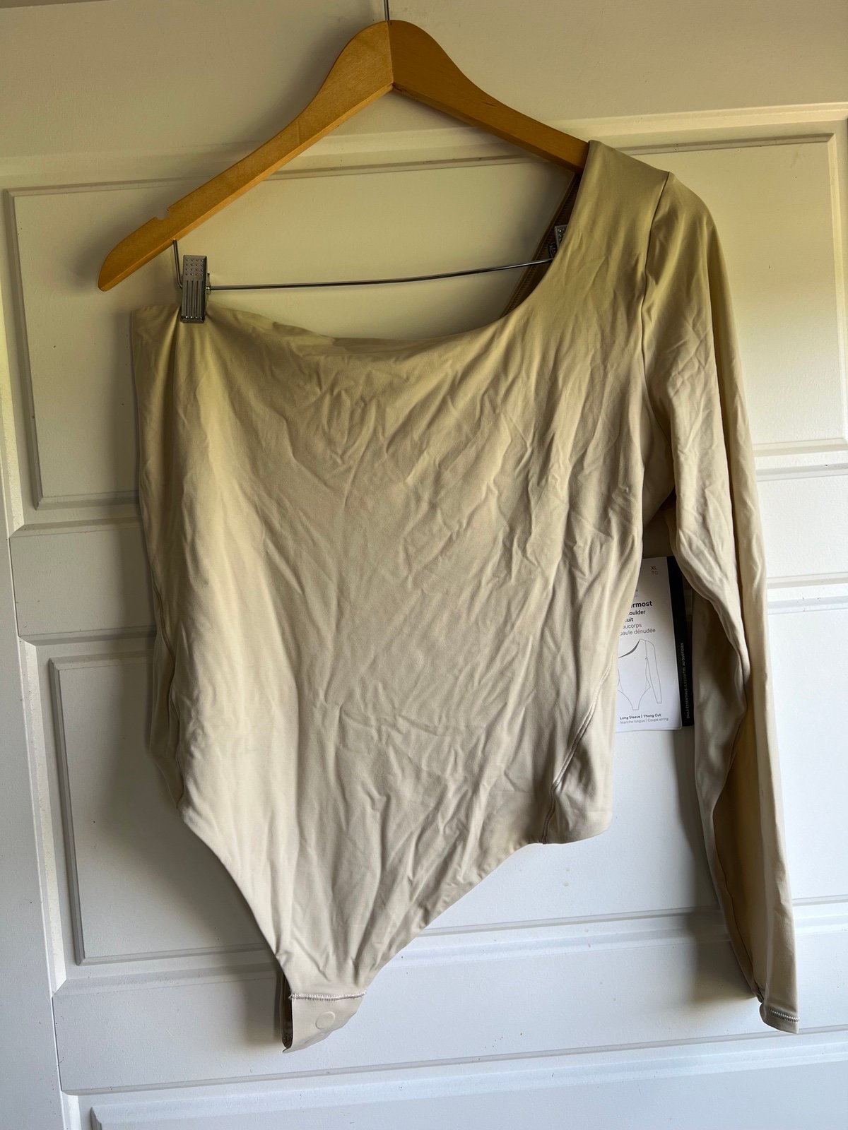 Lululemon Wundermost long sleeve one shoulder bodysuit NWT