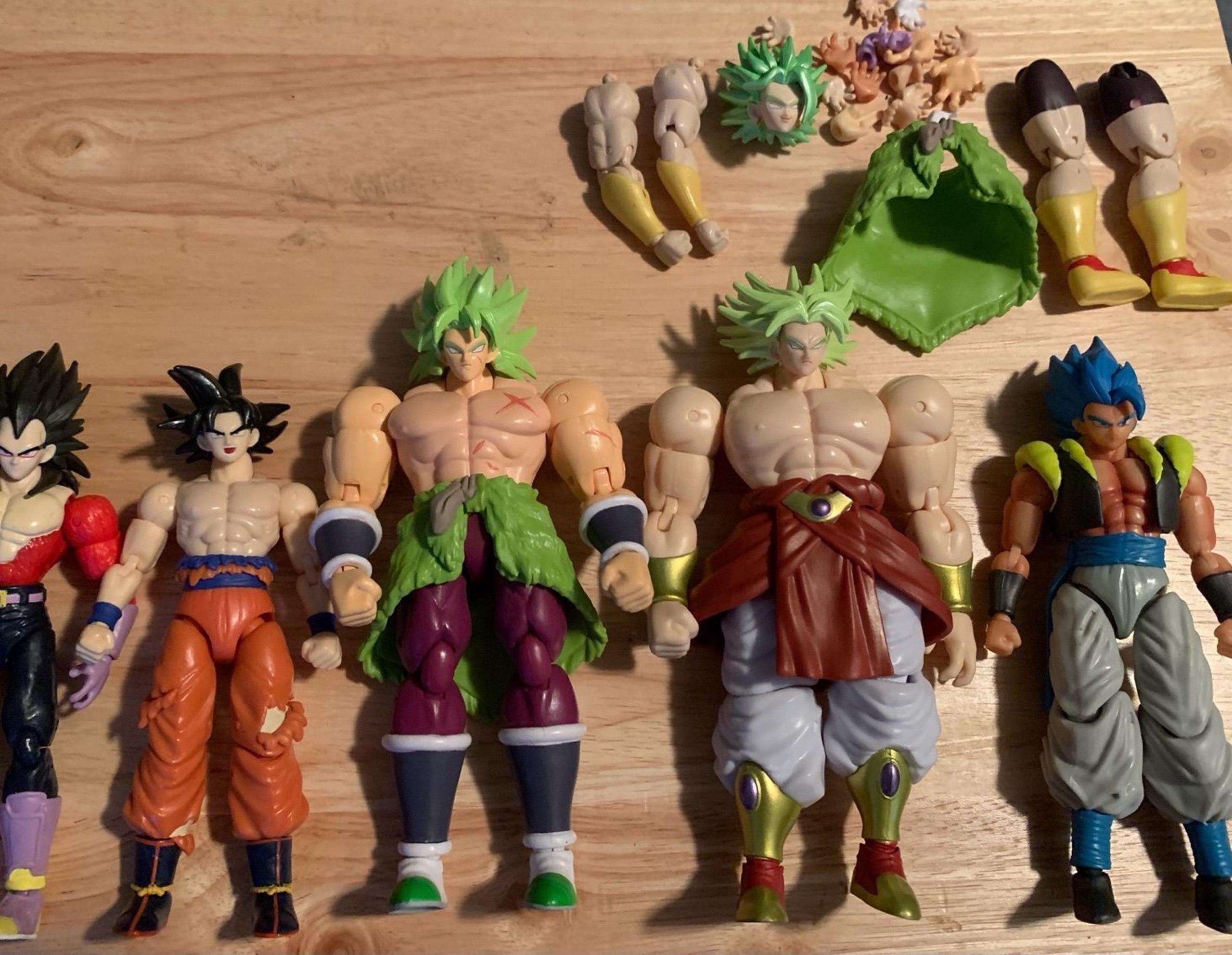 Dragon Ball Z Dragonstars bundle of 5 with parts of Kale BAF