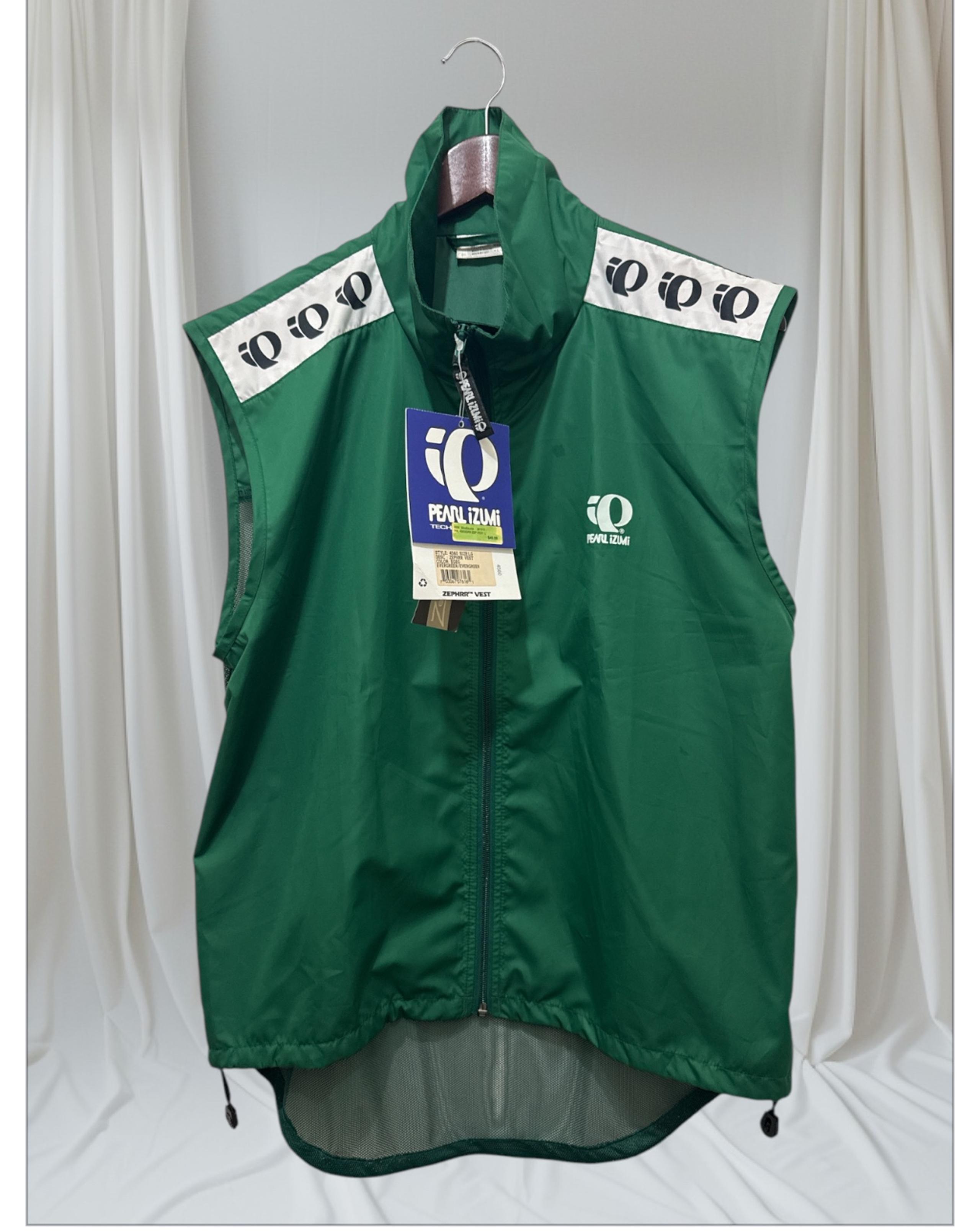 Pearl Izumi Men's Zephrr Lightweight Cycling Windbreaker Vest Green  Size L NEW.