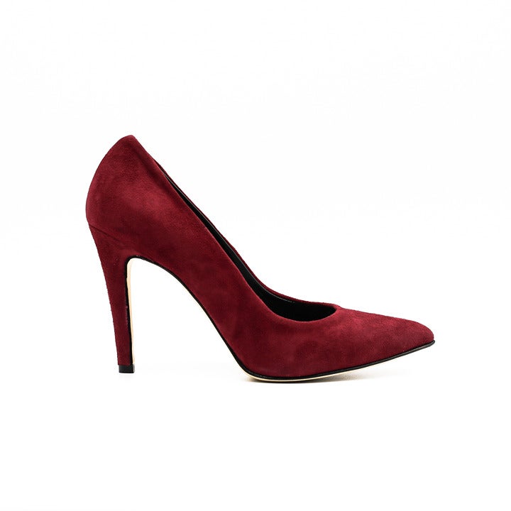 Suede Decolette Pumps High Quality Italian Handmade