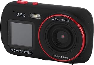 Digital Camera, 72MP 2.5K Dual Screen Selfie Camera with 2.4in Front Screen, 1
