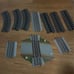 Various Lionel 2 4 and and Lionel 10 that rings when the train runs over it.