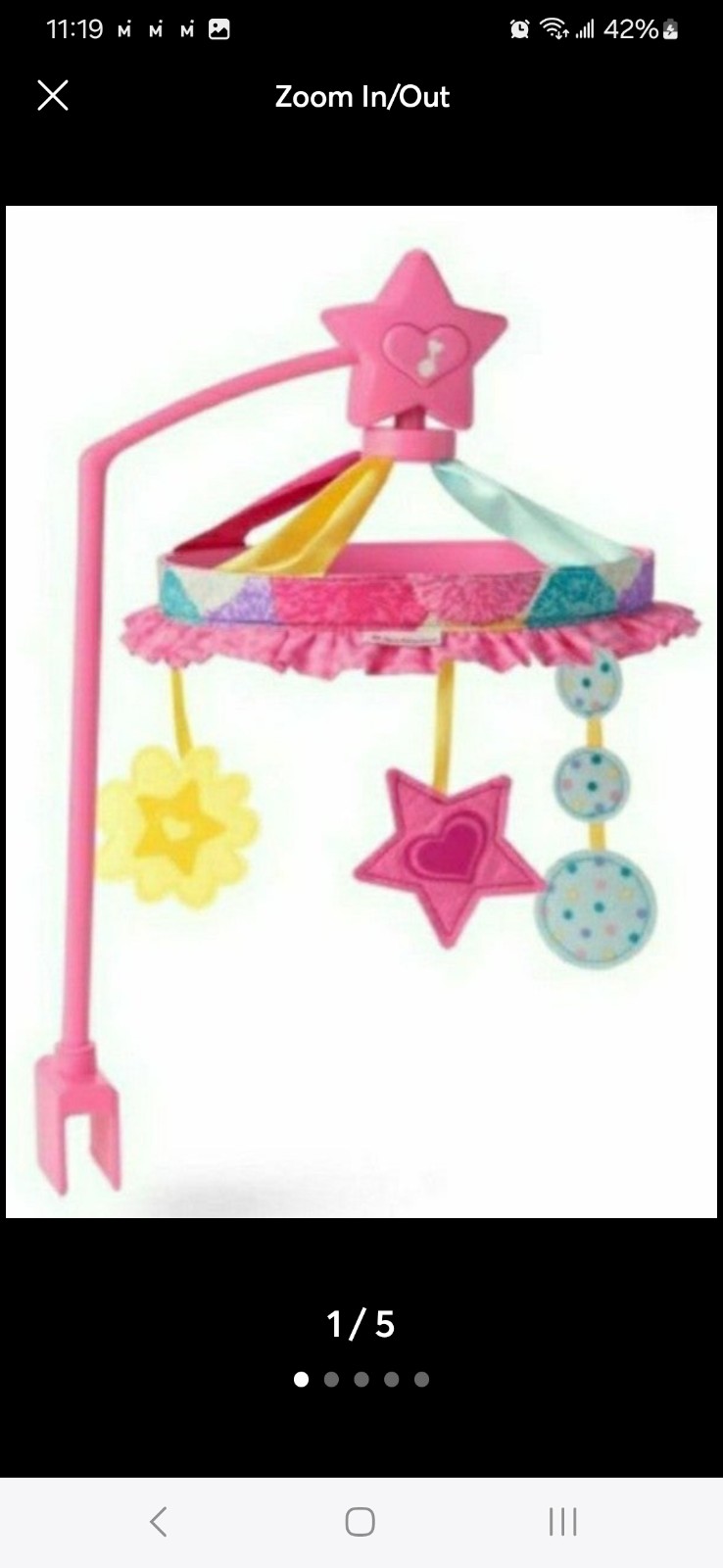Bitty Baby Crib mobile