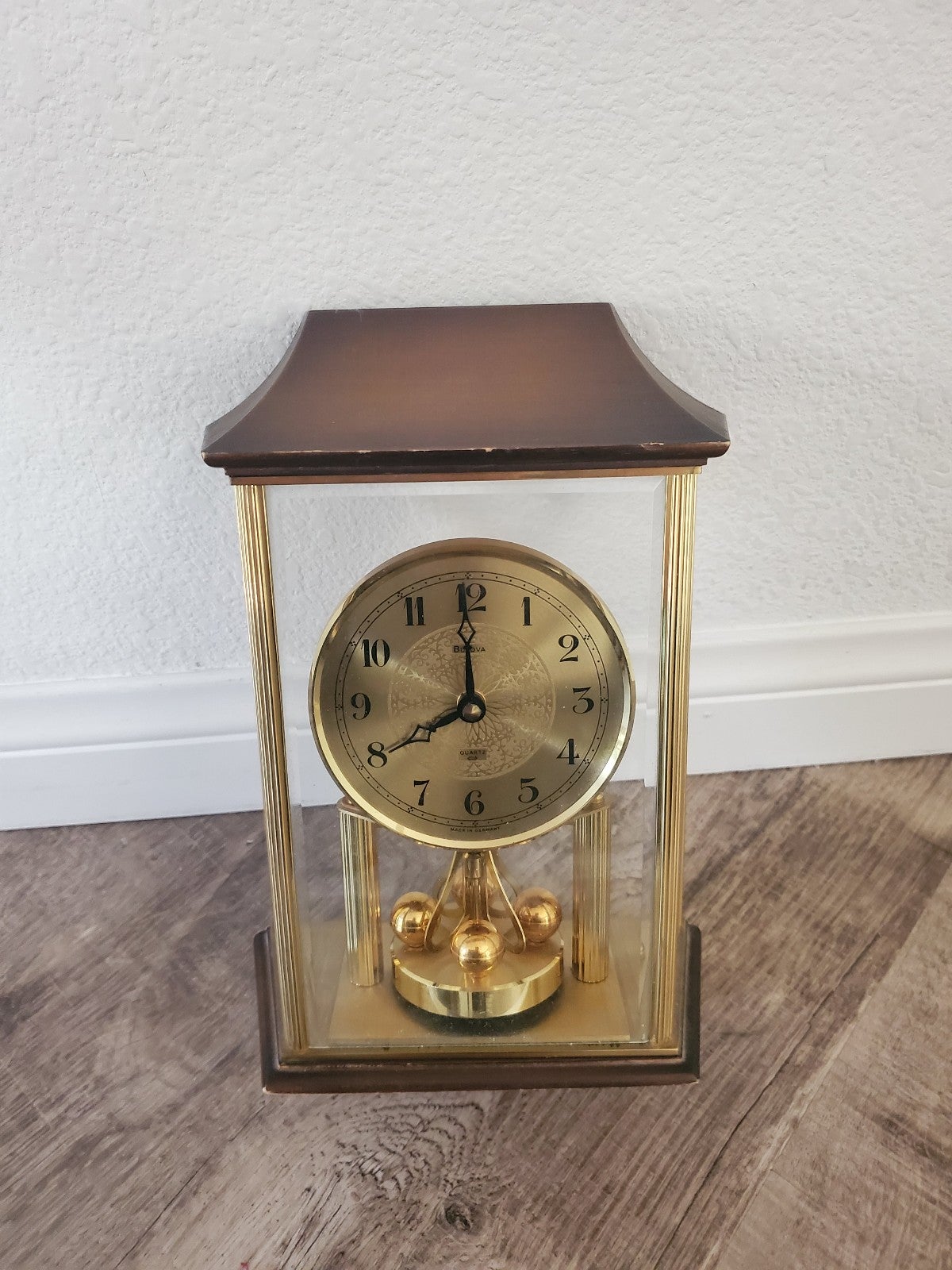 Vintage Bulova Wall Clock Hettich Quartz W45