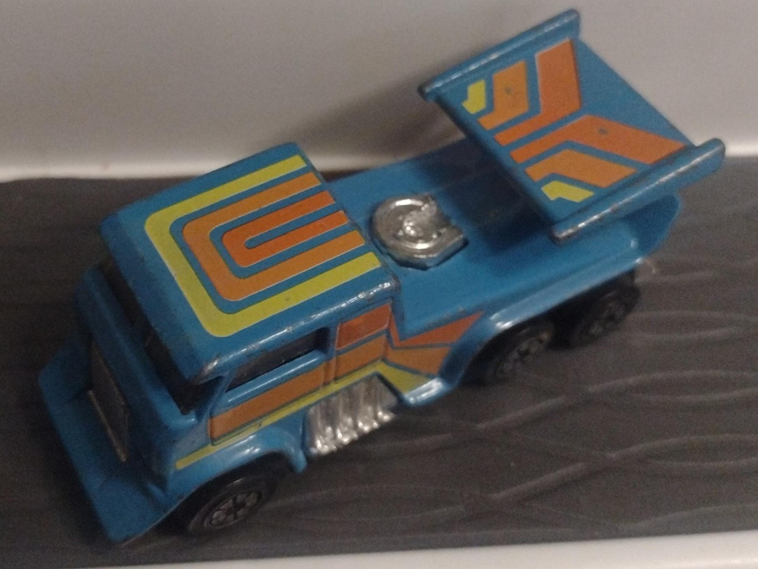 1980 Kenner Fast 111's Evil Eye~ Blue Diecast Truck~ Maine License Plate PSB715