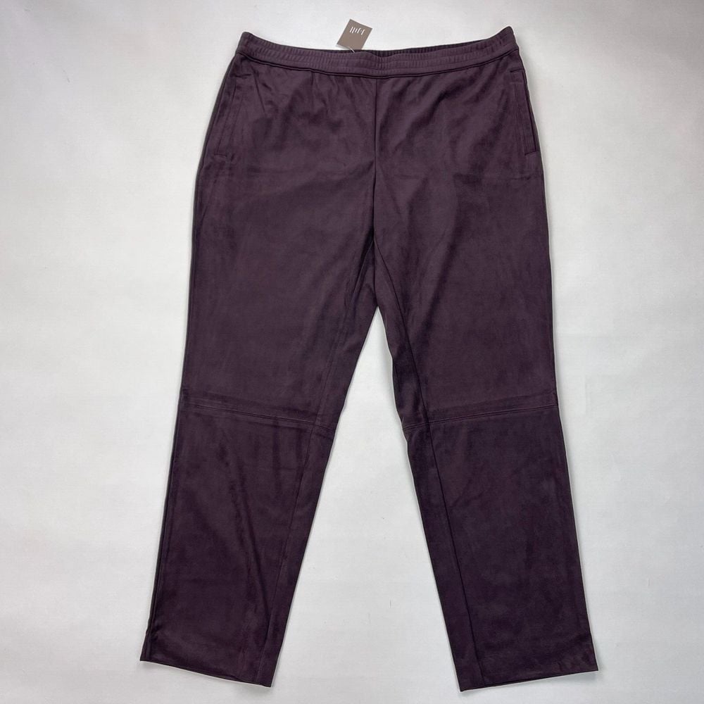 J Jill Wearever Collection Velveteen Pants Women MP NWT Elastic waist Pockets