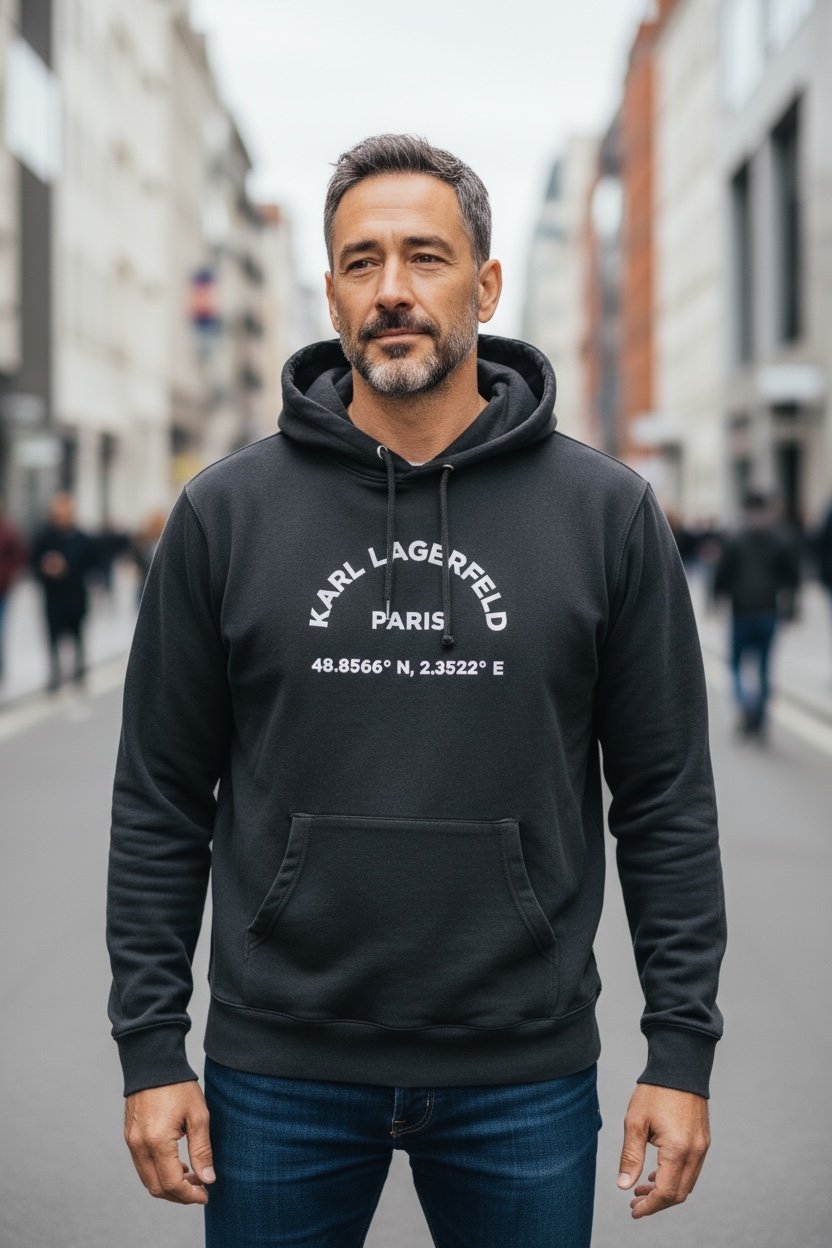 Karl Lagerfeld black sweatshirt Xl