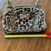 Betsy Johnson Vintage Faux Leopard Fur Large Satchel