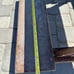 Vintage foldable kids wooden out door patio porch bench
