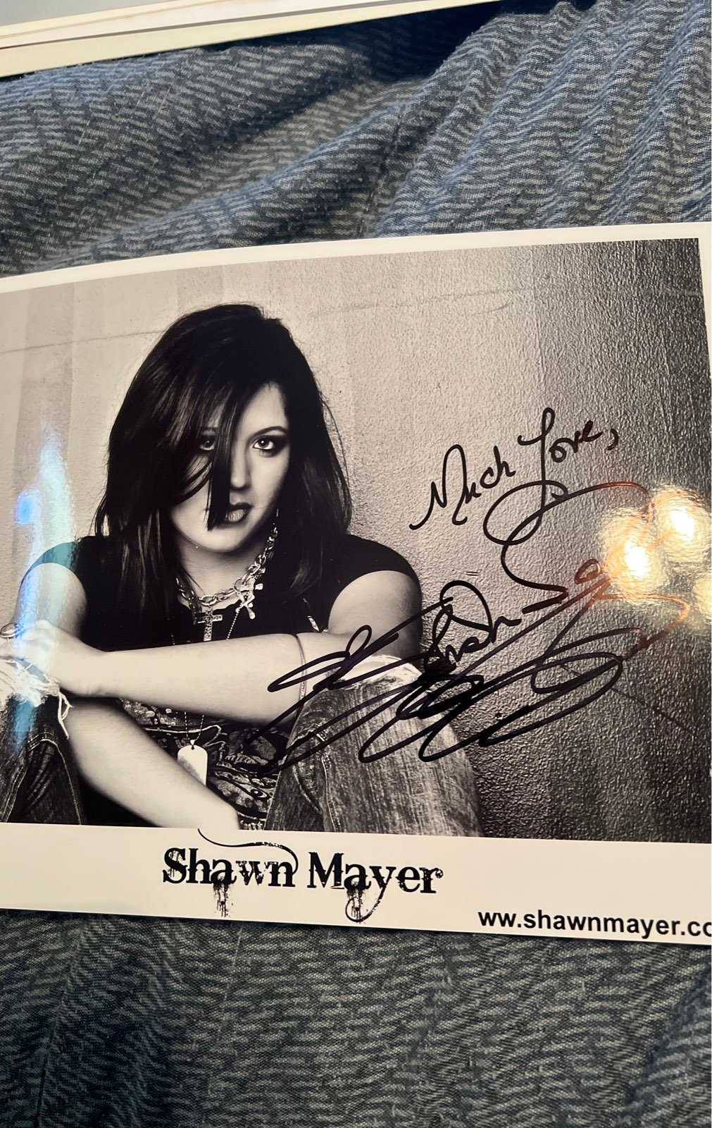 Shawn Mayer autograph photo