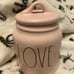 ‼️Rae Dunn pink LOVE baby canister