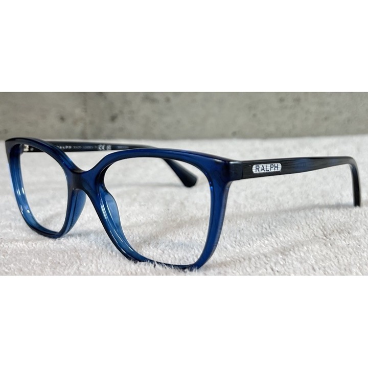 Ralph Lauren RA7110 5776 Black Blue Square Full Rim Eyeglasses Frames 54-17-140