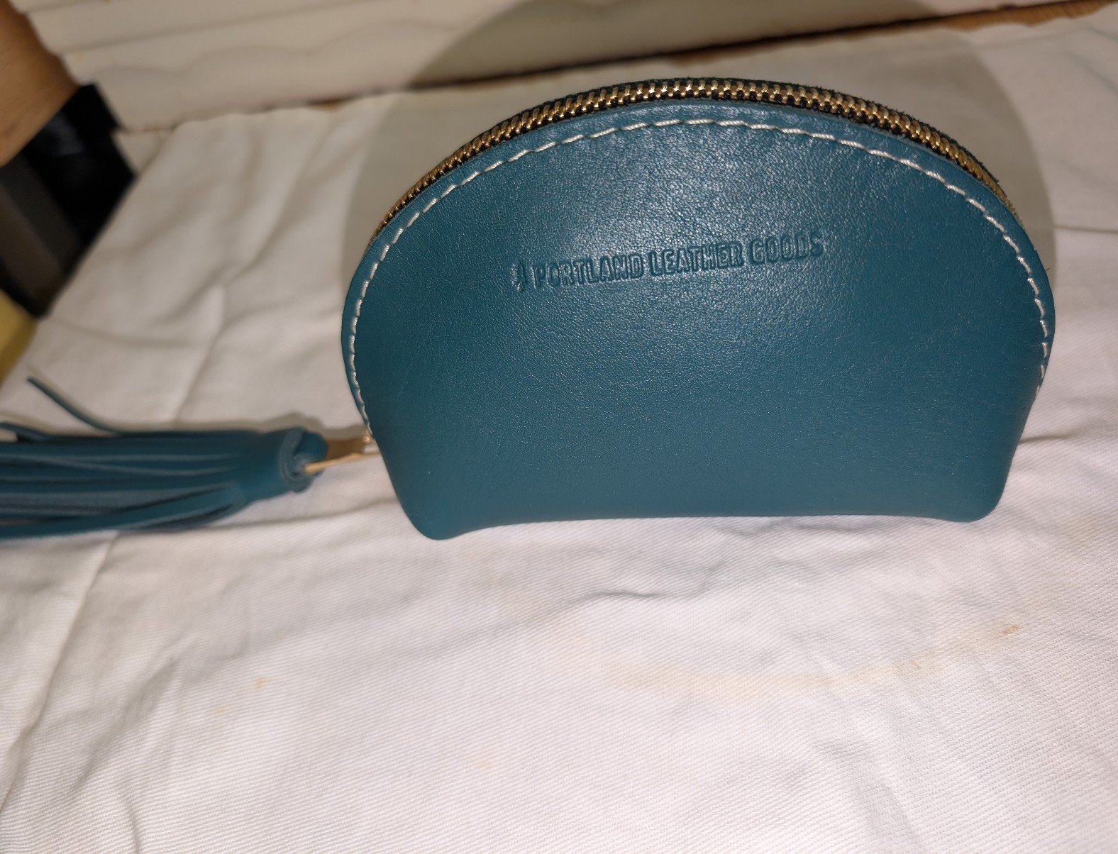 Taco Zippered Pouch with Tassel