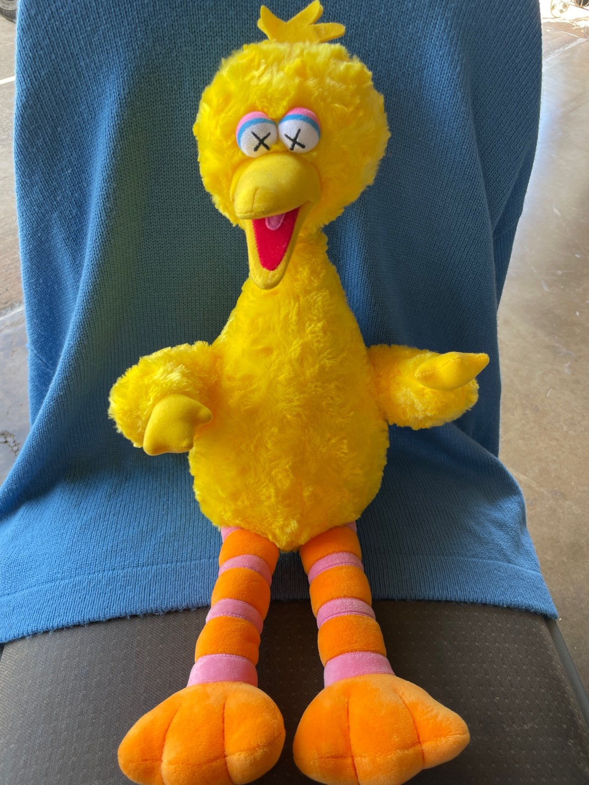 UNIQLO × Kaws × Sesame Street Limited Edition Big Bird Plush 18”