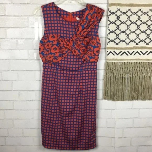 Tracy Reece Combo Twist Shift Dress Size 6