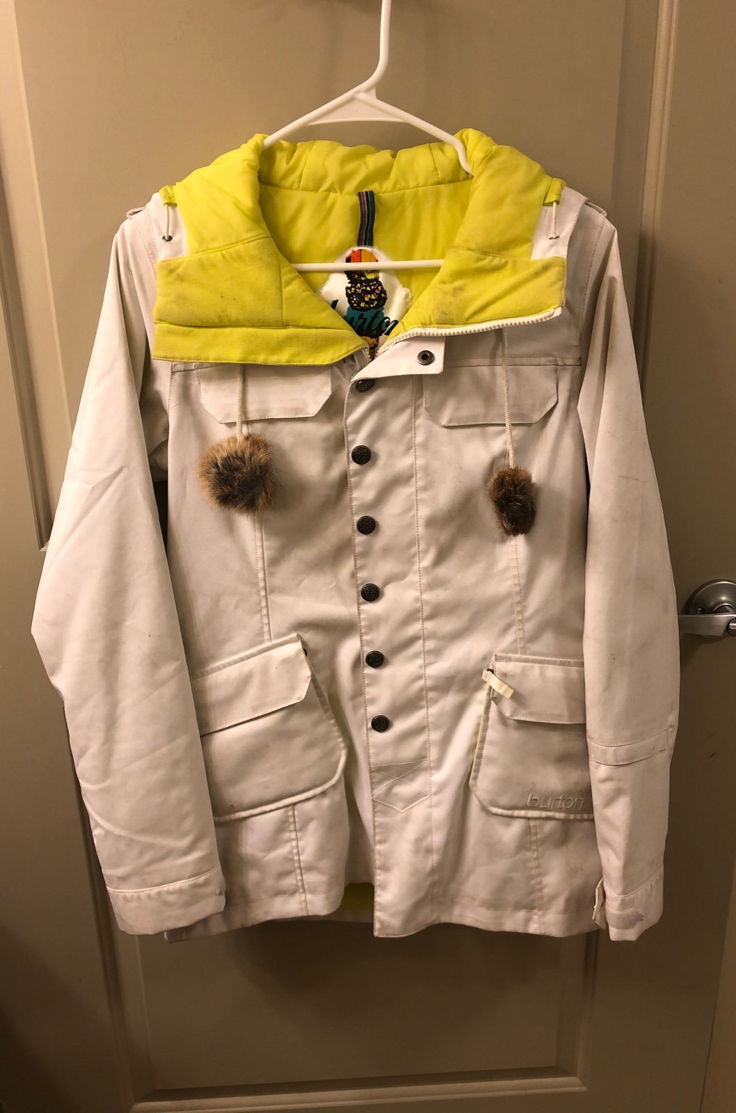 BURTON Juniors DRYRIDE White Hooded DEBB