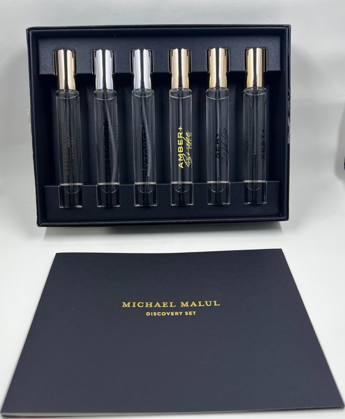 6pc Michael Malul EDP Perfume Men's Discovery Set 6X .34oz/10ML
