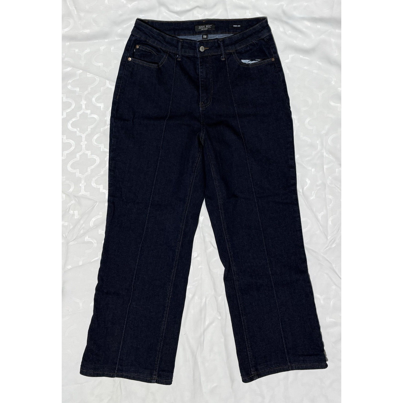 Judy Blue Wide Leg High Waist Tummy Control Front Seam Women's 14W
